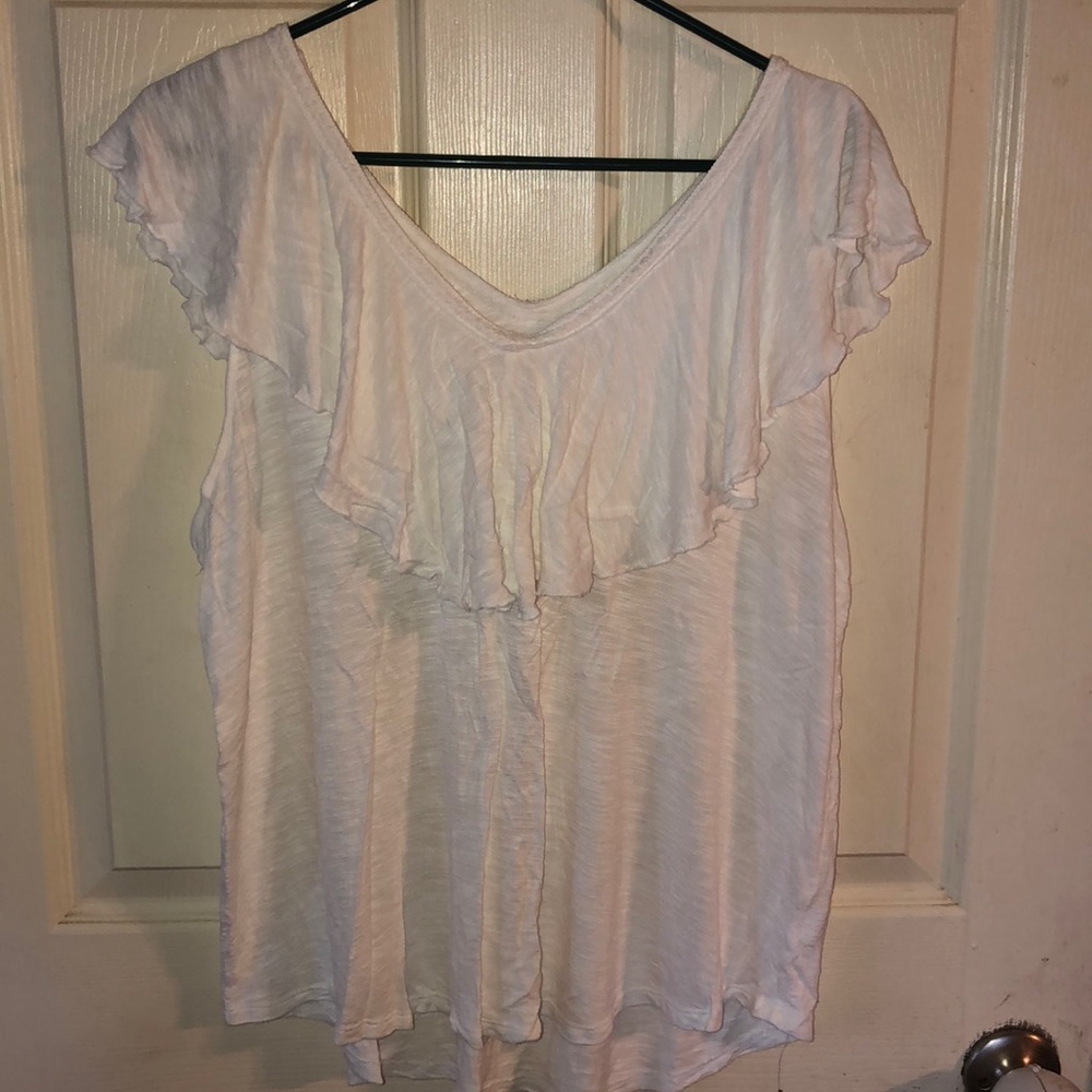 Flowy ruffle shirt